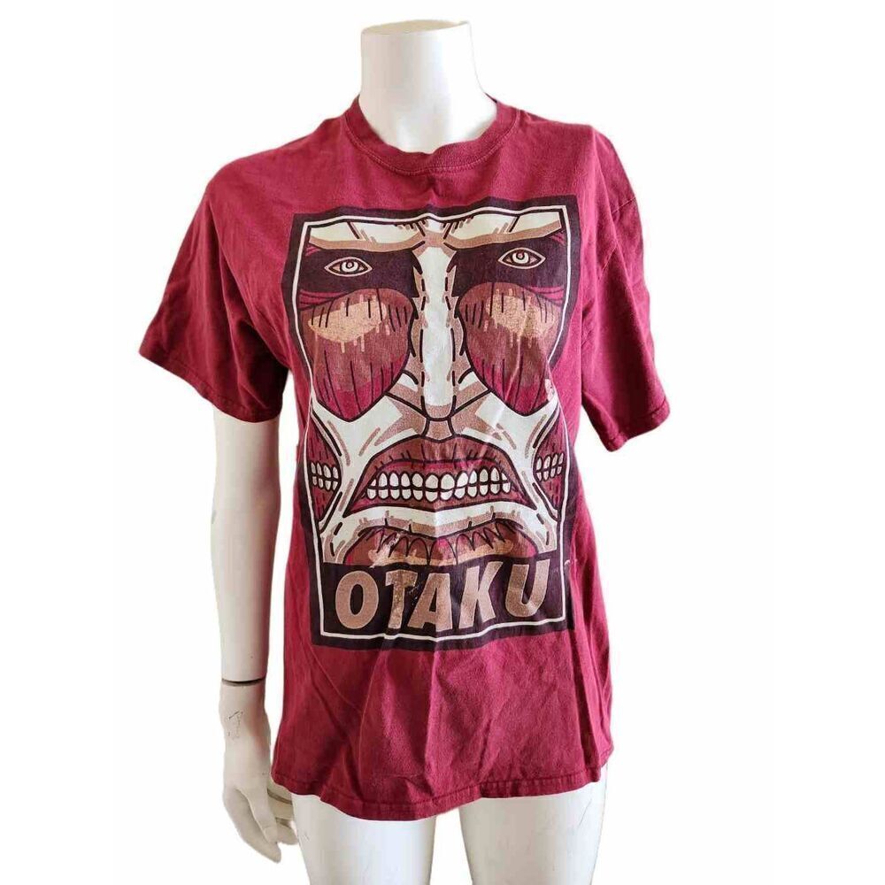 Attack on Titan colossal Otaku C Port & Company Adult medium  tee shirt short sl